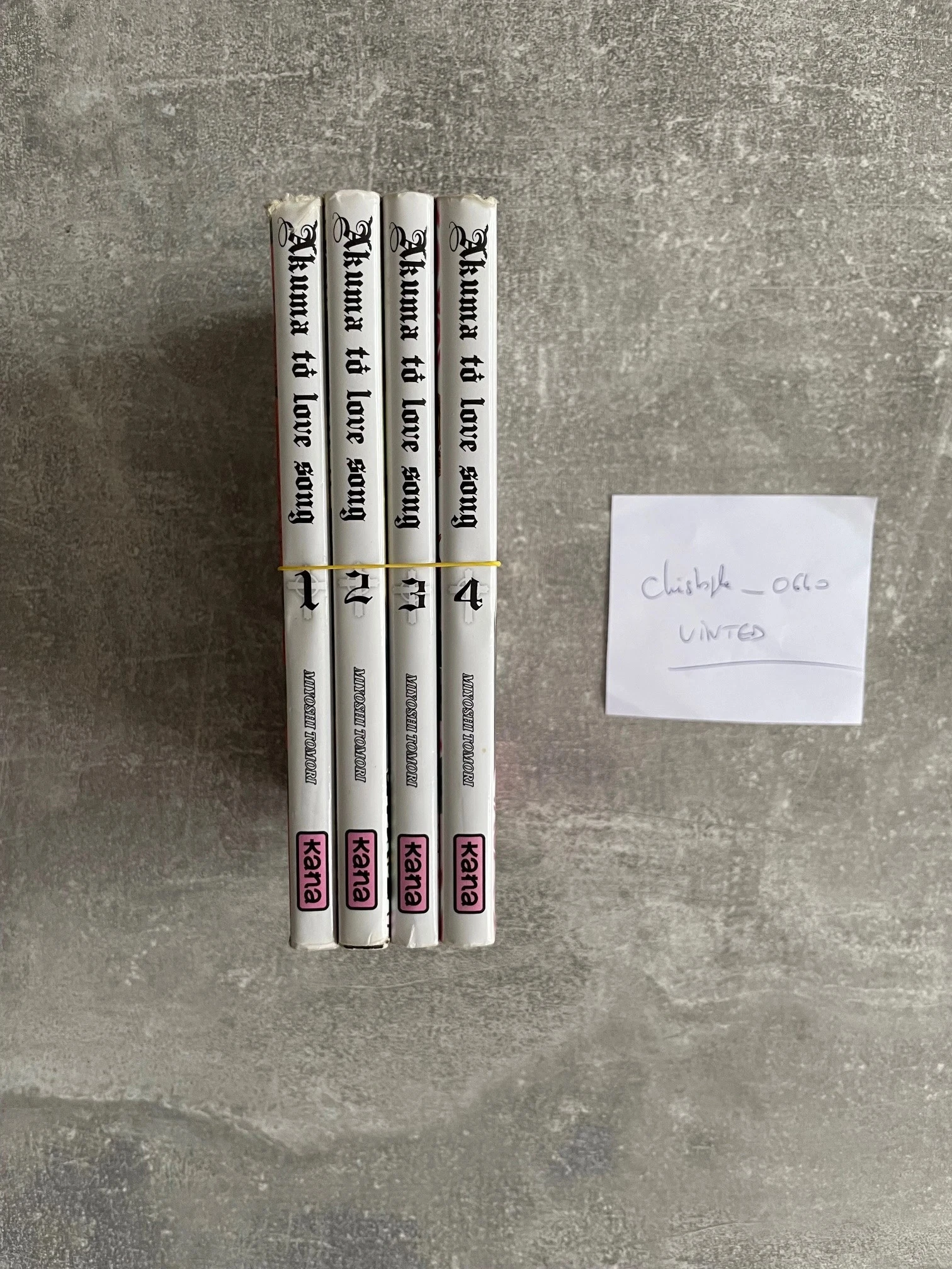 Lot van 4 Akuma to love song manga's delen 1 t/m 4 in het Frans. – photo 2